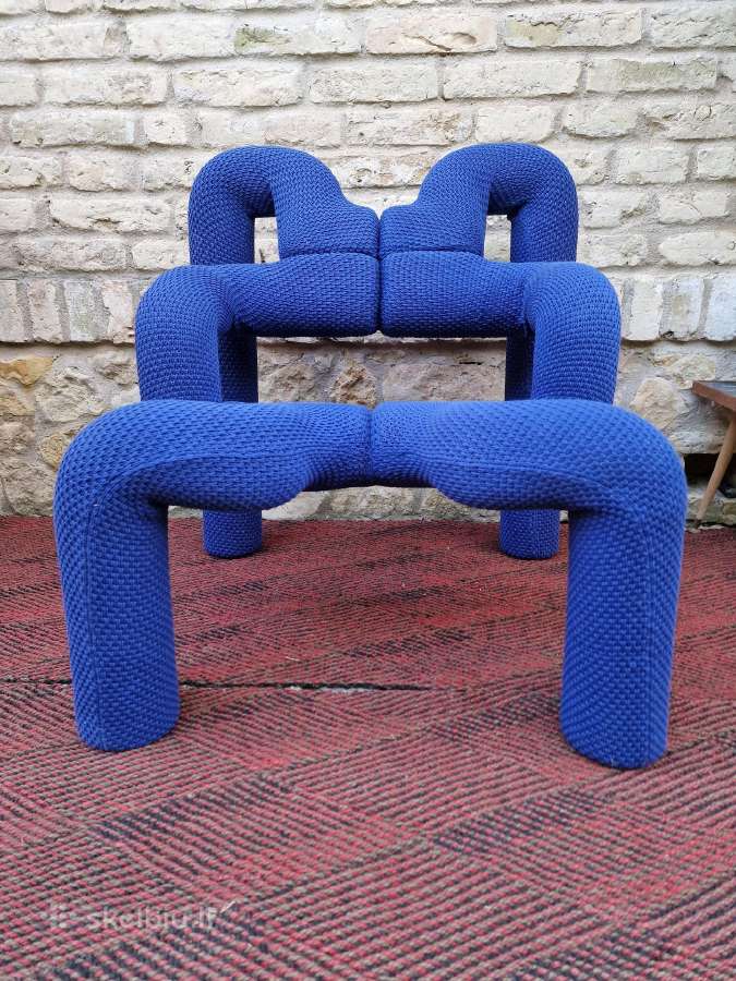 Vintažinė mid century postmodern kėdė "Ekstrem" - nuotraukos Nr. 9