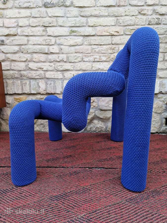 Vintažinė mid century postmodern kėdė "Ekstrem" - nuotraukos Nr. 11
