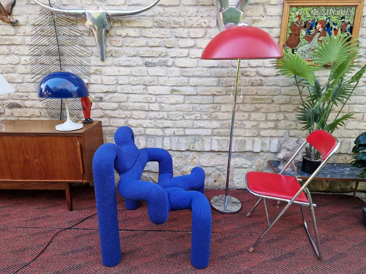 Vintažinė mid century postmodern kėdė "Ekstrem" - nuotraukos Nr. 5