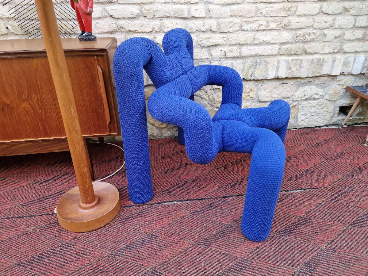 Vintažinė mid century postmodern kėdė "Ekstrem" - nuotraukos Nr. 18