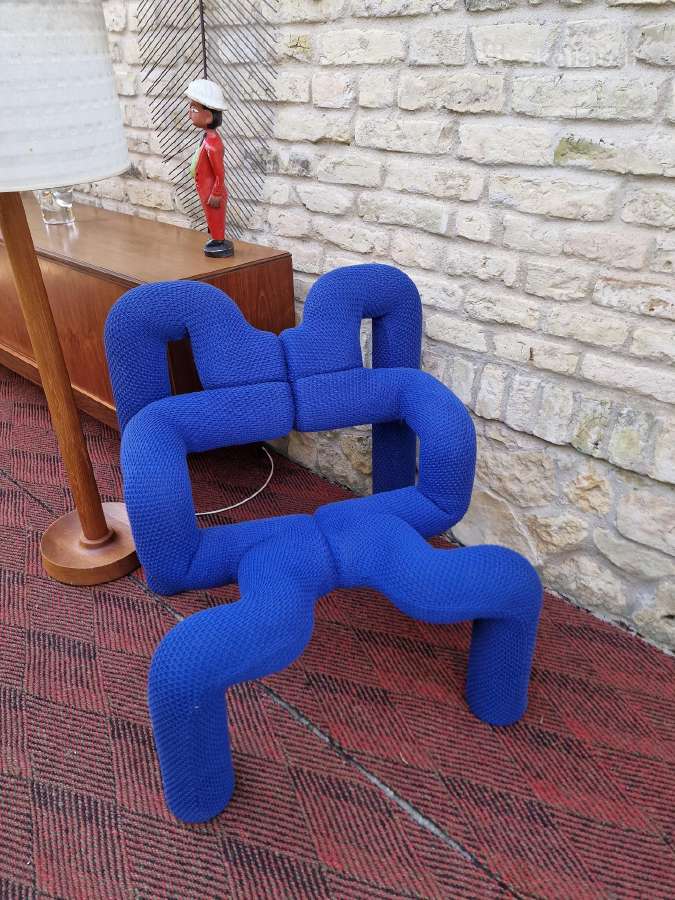 Vintažinė mid century postmodern kėdė "Ekstrem" - nuotraukos Nr. 19