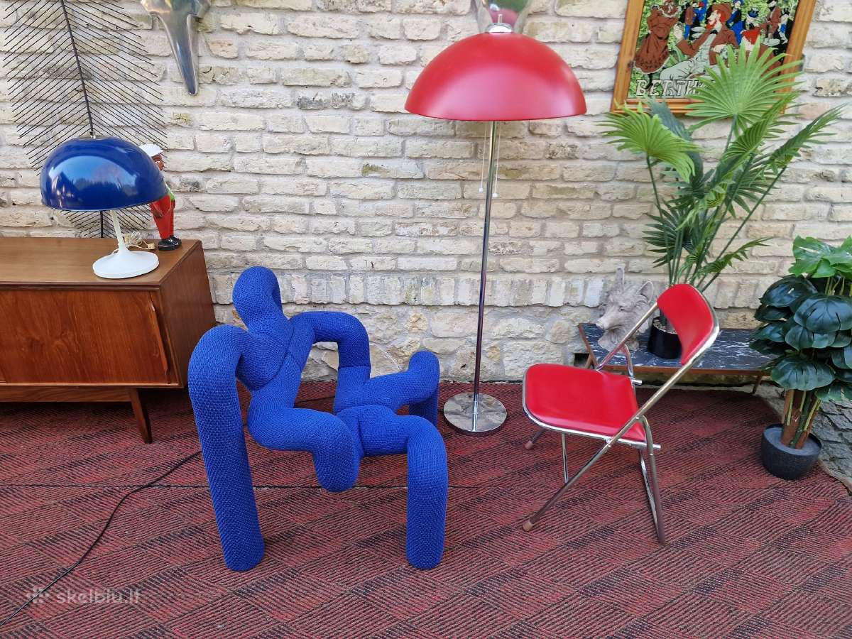 Vintažinė mid century postmodern kėdė "Ekstrem" - nuotraukos Nr. 13