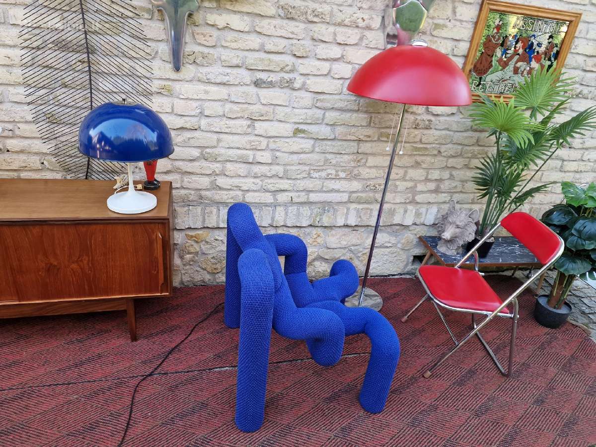 Vintažinė mid century postmodern kėdė "Ekstrem" - nuotraukos Nr. 21