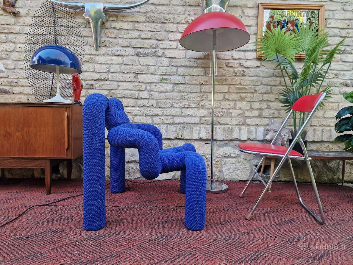 Vintažinė mid century postmodern kėdė "Ekstrem" - nuotraukos Nr. 23