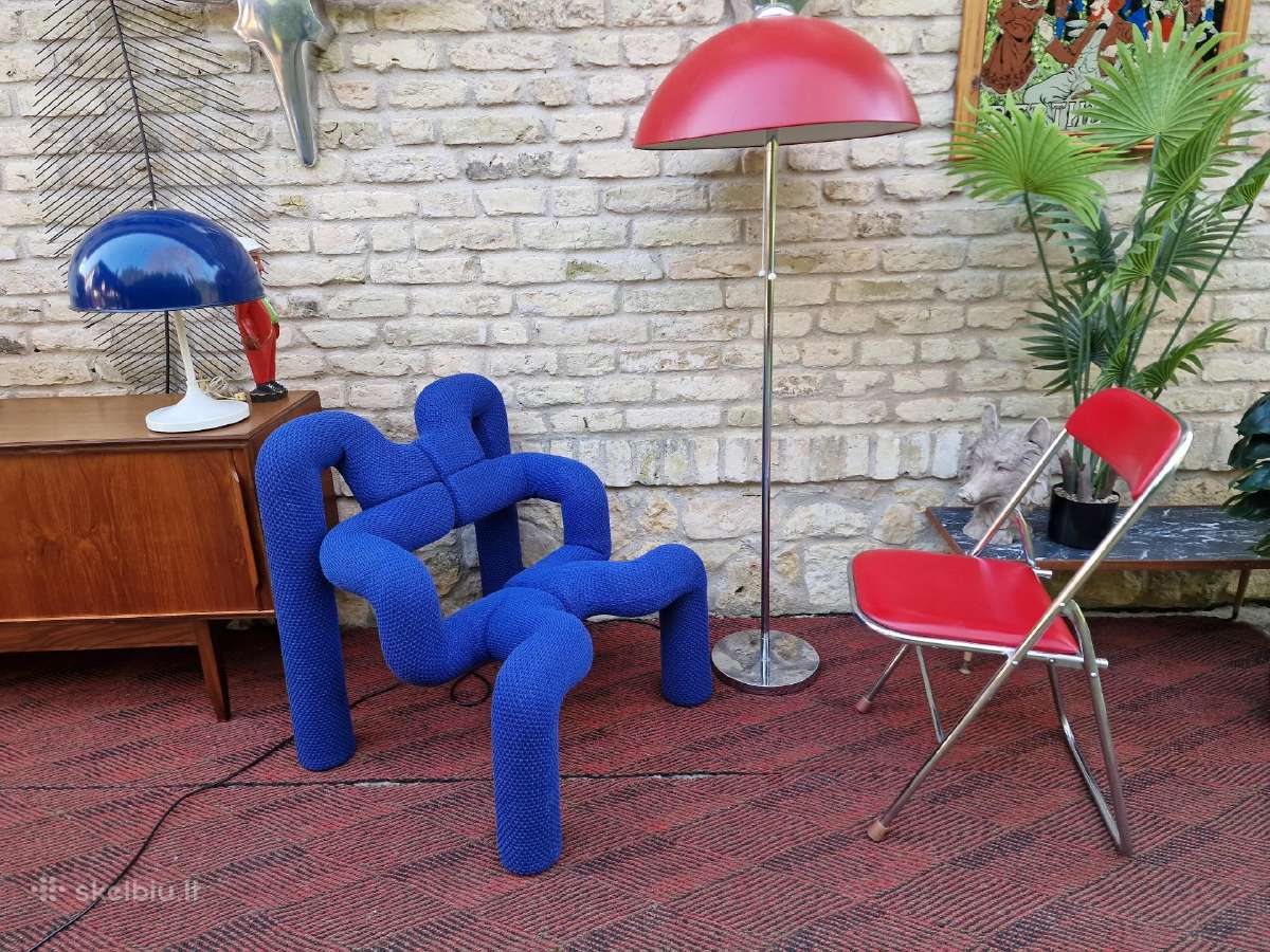 Vintažinė mid century postmodern kėdė "Ekstrem" - nuotraukos Nr. 32