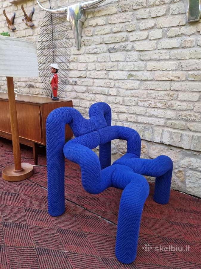 Vintažinė mid century postmodern kėdė "Ekstrem" - nuotraukos Nr. 37