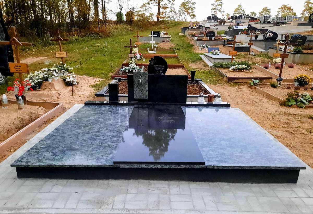 Paminklai. Akmens plokštės. Kapų įrengimo darbai. - nuotraukos Nr. 30