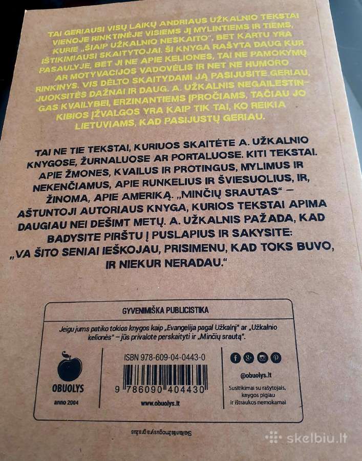"Minčių srautas" Andrius Užkalnis knyga - nuotraukos Nr. 2