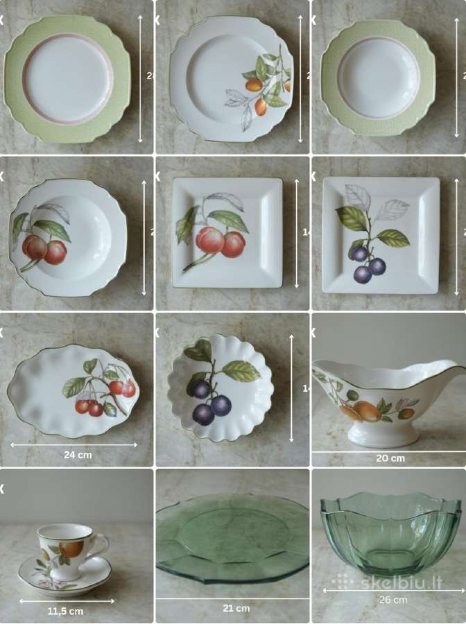 Villeroy & Boch pietų servizas 6 asmenims, 35 vnt.