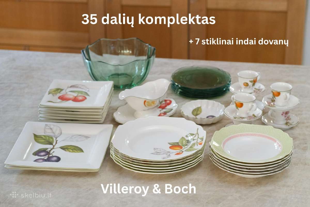 Villeroy & Boch pietų servizas 6 asmenims, 35 vnt. - nuotraukos Nr. 2