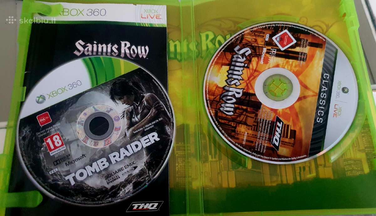 Saints Row + Tomb Raider(2013) Xbox 360 - nuotraukos Nr. 2
