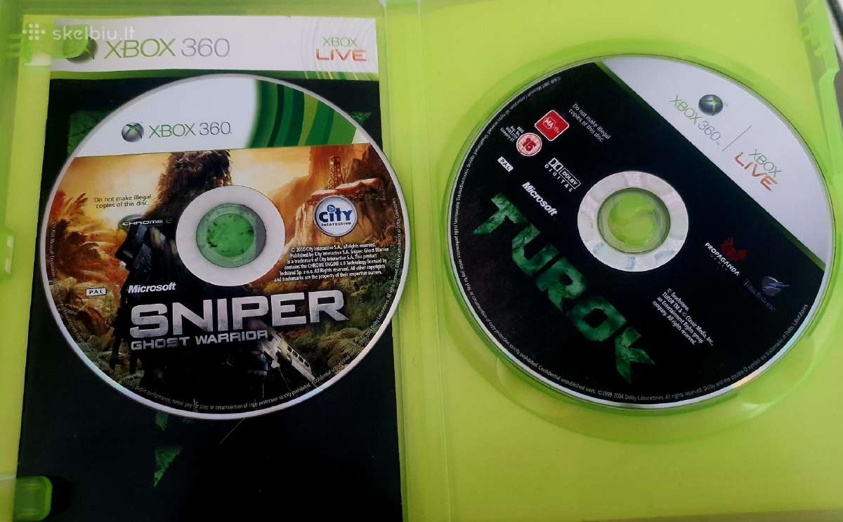 Turok + Sniper Ghost Warrior Xbox 360 - nuotraukos Nr. 2