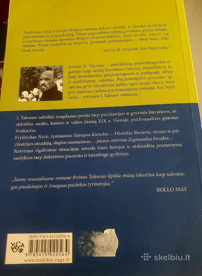 Kai Nyčė verkė (knyga) Irvin D. Yalom - nuotraukos Nr. 2