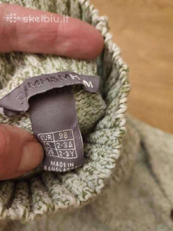 Megztinis su aukstu kaklu berniukui mergaitei - nuotraukos Nr. 2