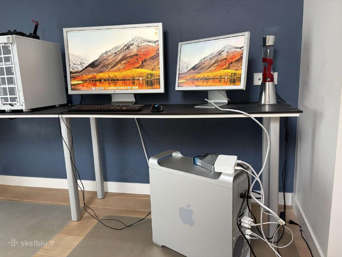 Mac Pro + 2 monitoriai (30 Apple Cinema) 32gb RAM
