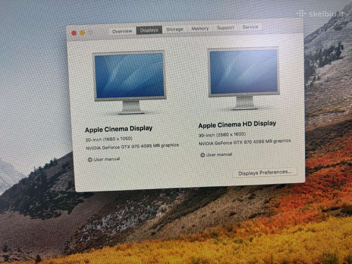 Mac Pro + 2 monitoriai (30 Apple Cinema) 32gb RAM - nuotraukos Nr. 3