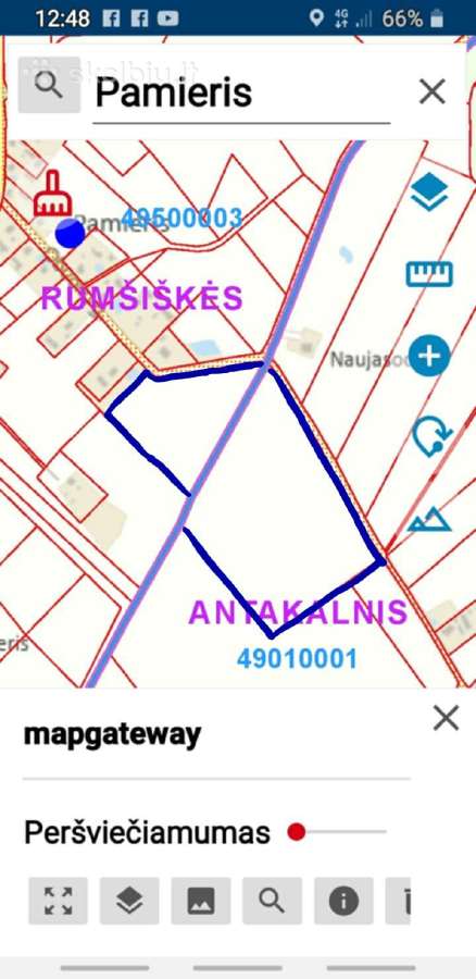 Parduodamas žemės ūkio paskirties sklypas