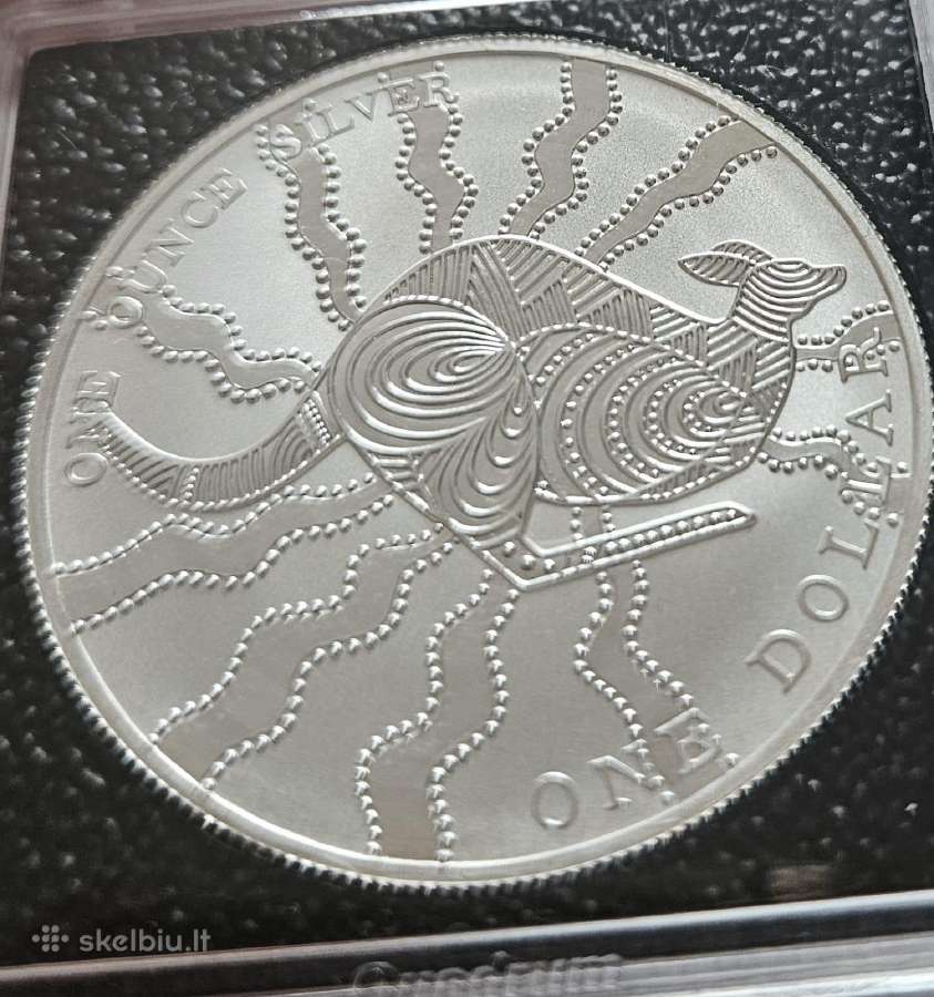 Kolekcinės sidabrinės monetos 1 oz proof