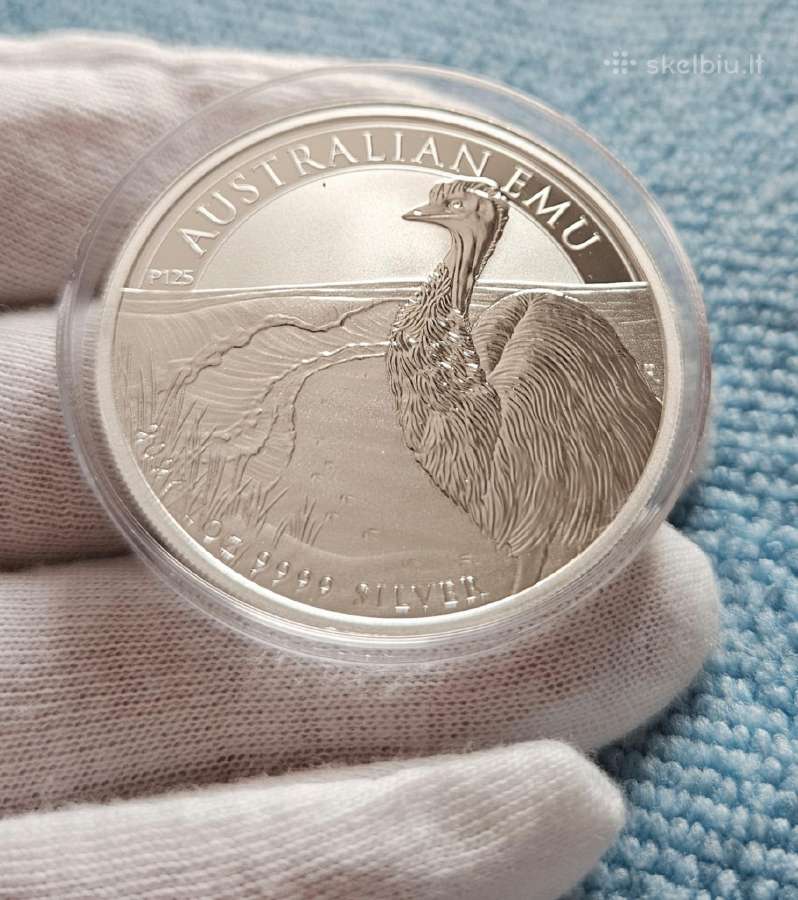Kolekcinės sidabrinės monetos 1 oz proof - nuotraukos Nr. 2