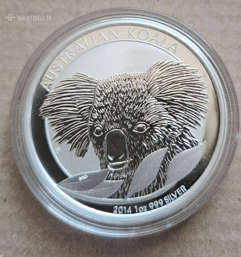 Kolekcinės sidabrinės monetos 1 oz proof - nuotraukos Nr. 5