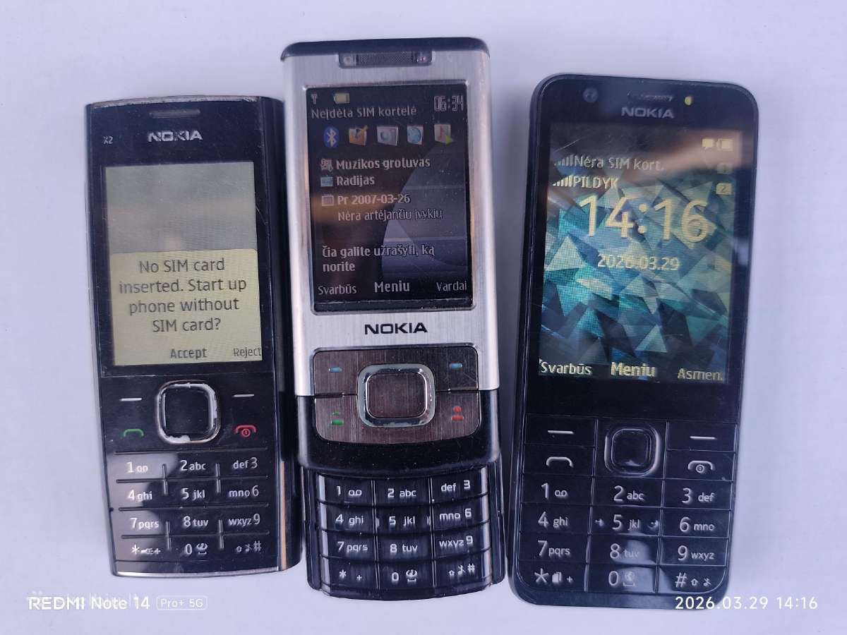 Nokia X2 Nokia 6500 Nokia 230