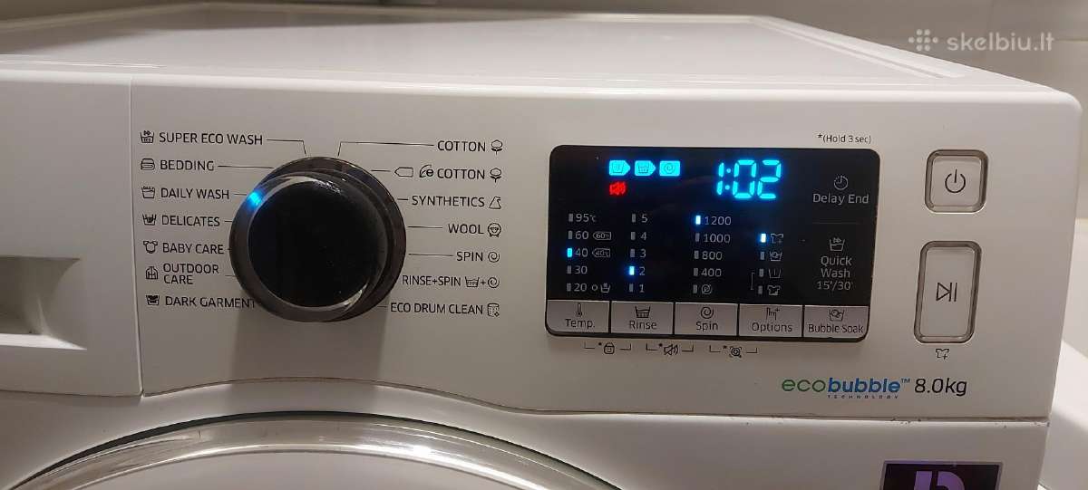 Samsung Eco Bubble 8kg - nuotraukos Nr. 5