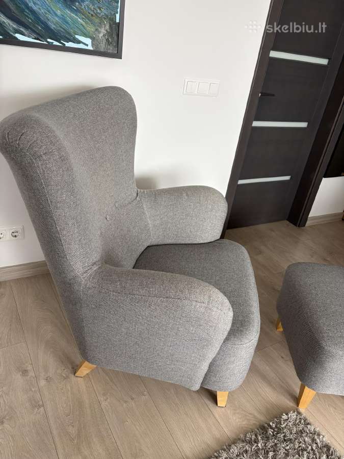 Fotelis su pufu - nuotraukos Nr. 7