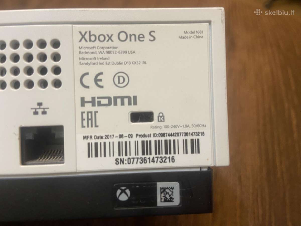 Xbox one s - nuotraukos Nr. 7