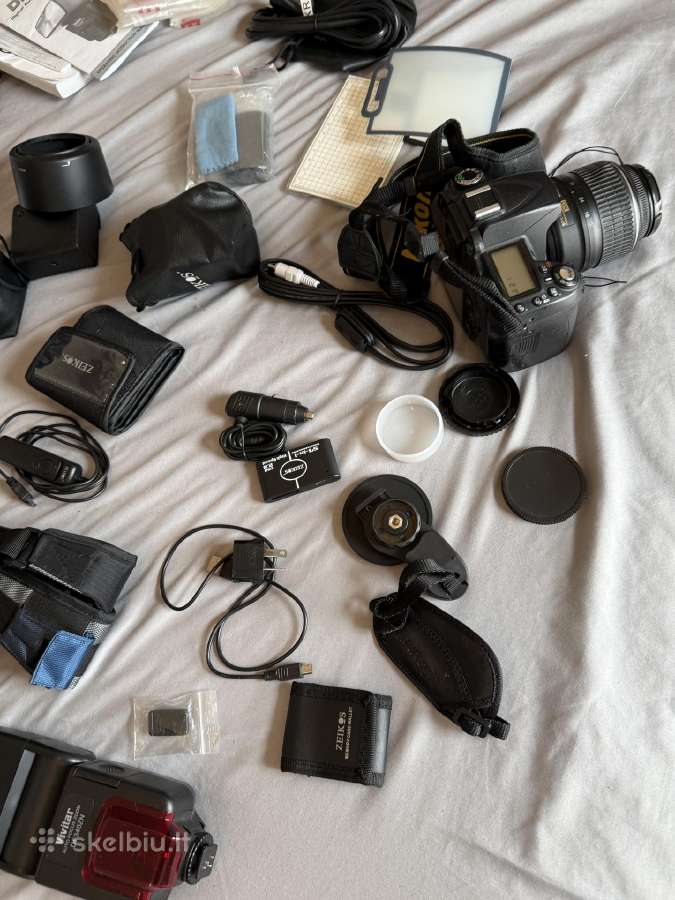 Dslr fotoaparatas Nikon D90 su objektyvais - nuotraukos Nr. 5
