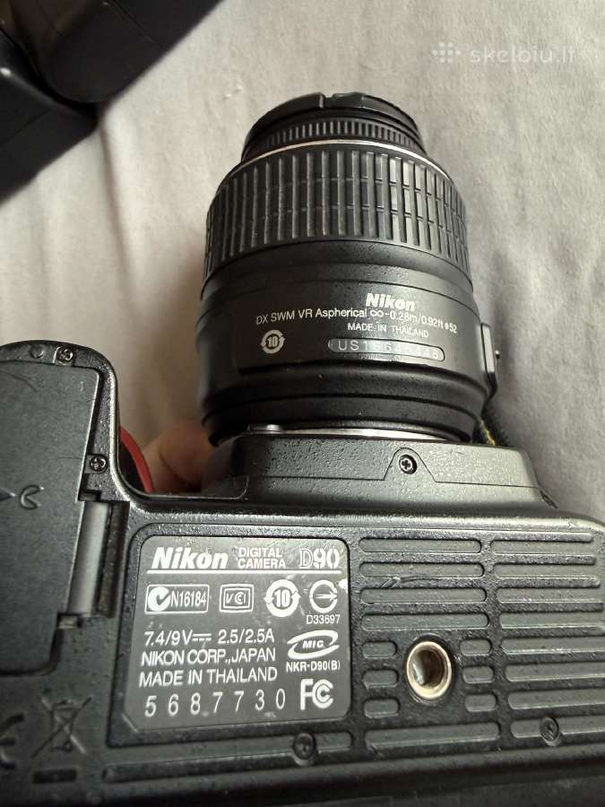 Dslr fotoaparatas Nikon D90 su objektyvais - nuotraukos Nr. 3