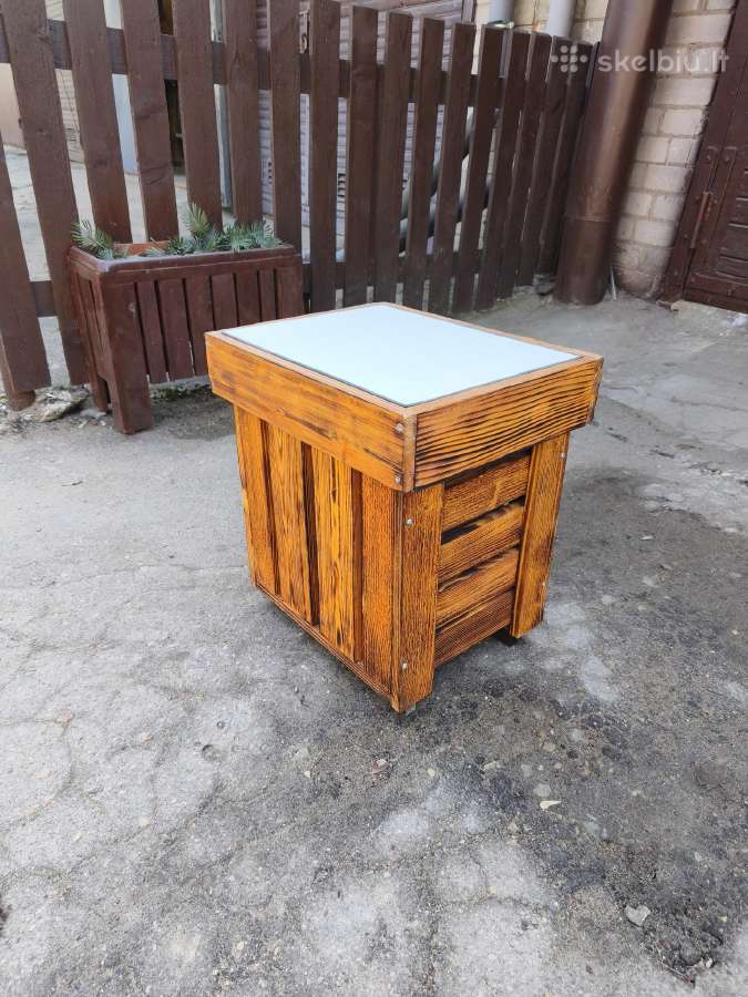 Šiukšlių dėžės suoliukas - nuotraukos Nr. 4