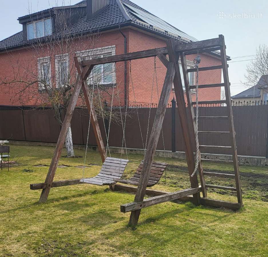 Medinė lauko supynė - nuotraukos Nr. 2