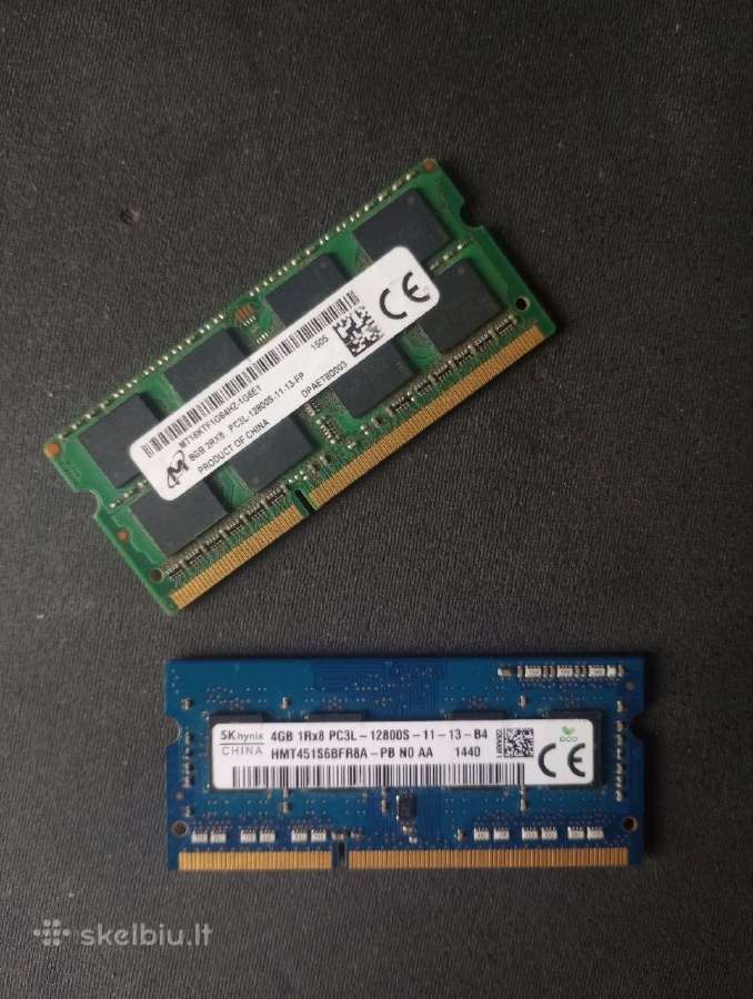 12gb Ddr3 operatyvioji atmintis (RAM) 1x4gb ir 1x8