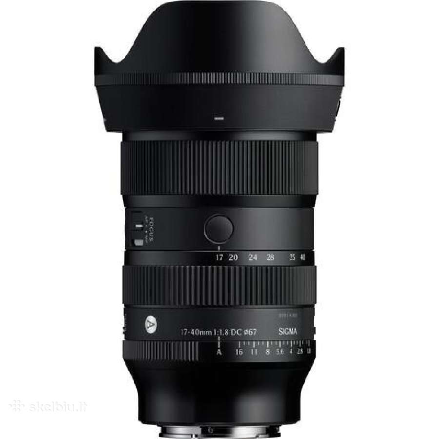 Sigma 17-40mm, f1.8 art, Sony sistemai