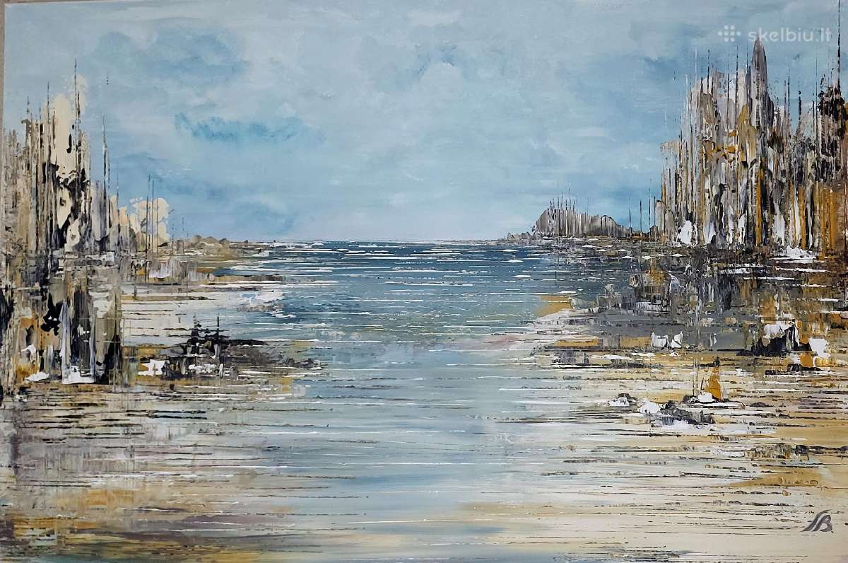 Paveikslas " Šiltas Vakaras" dydis 1,20m x 0.80m