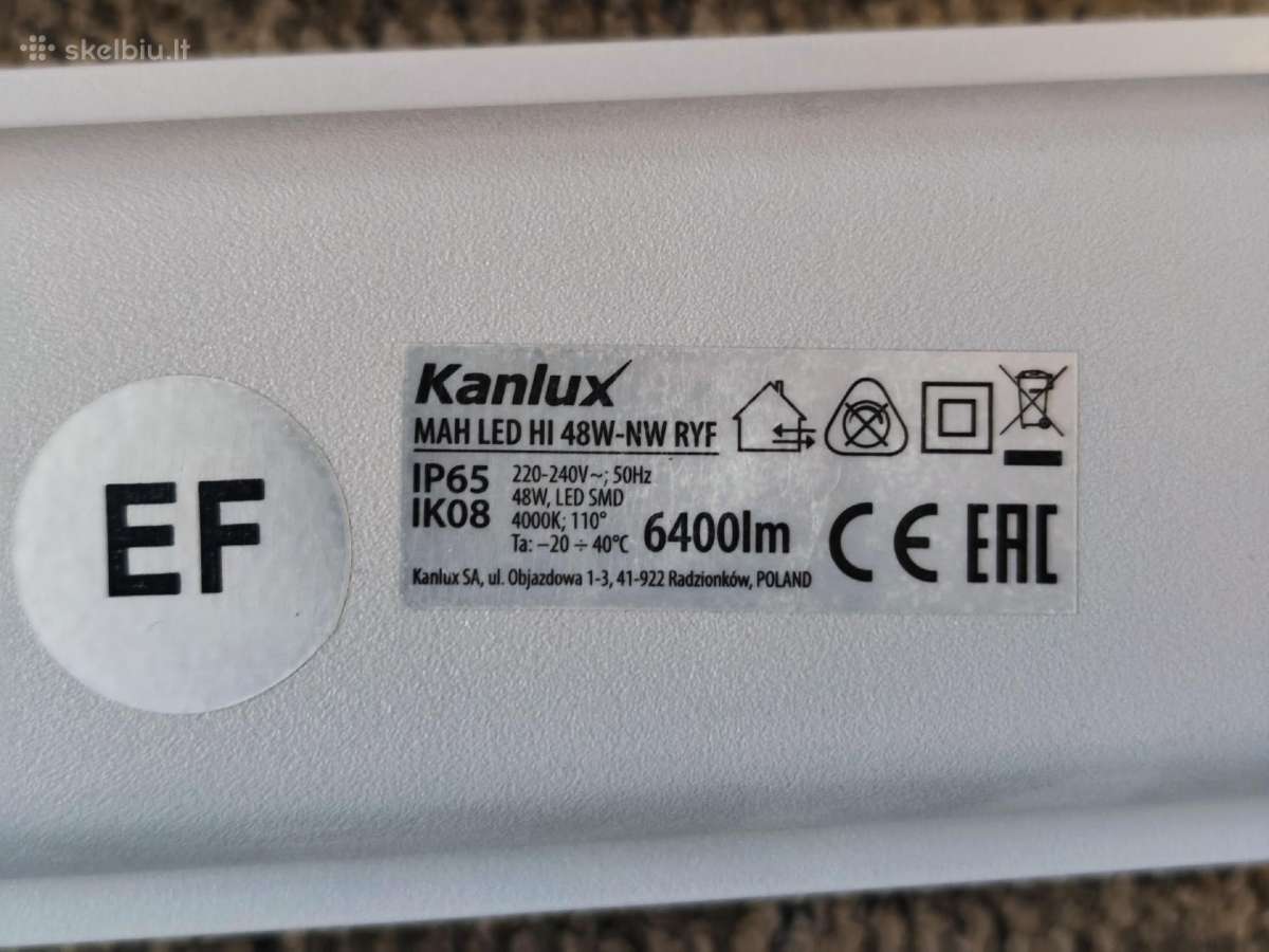 Kanlux Mah LED Hi 48w-nw Ryf šviestuvai - nuotraukos Nr. 3