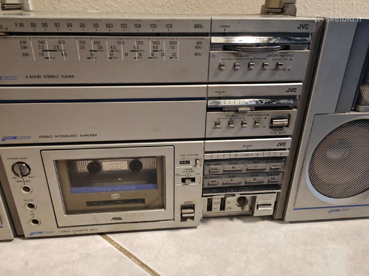 JVC Pc B5k boombox - nuotraukos Nr. 2
