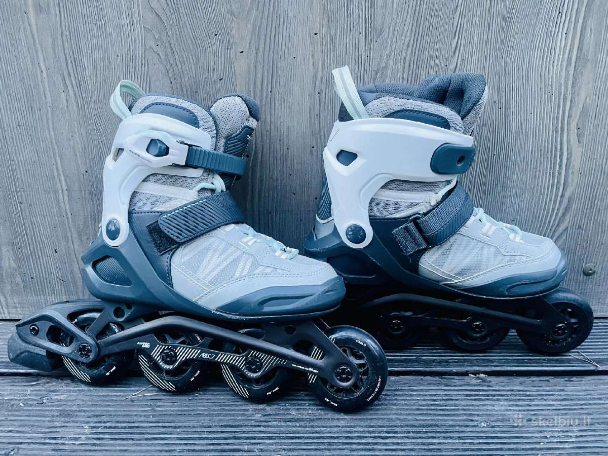 Oxelo Decathlon riedučiai „fit500“, pilki, 38 d. - nuotraukos Nr. 2