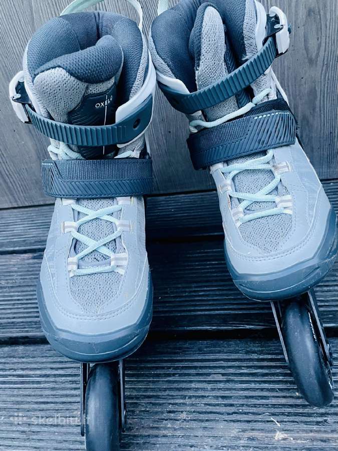 Oxelo Decathlon riedučiai „fit500“, pilki, 38 d. - nuotraukos Nr. 3