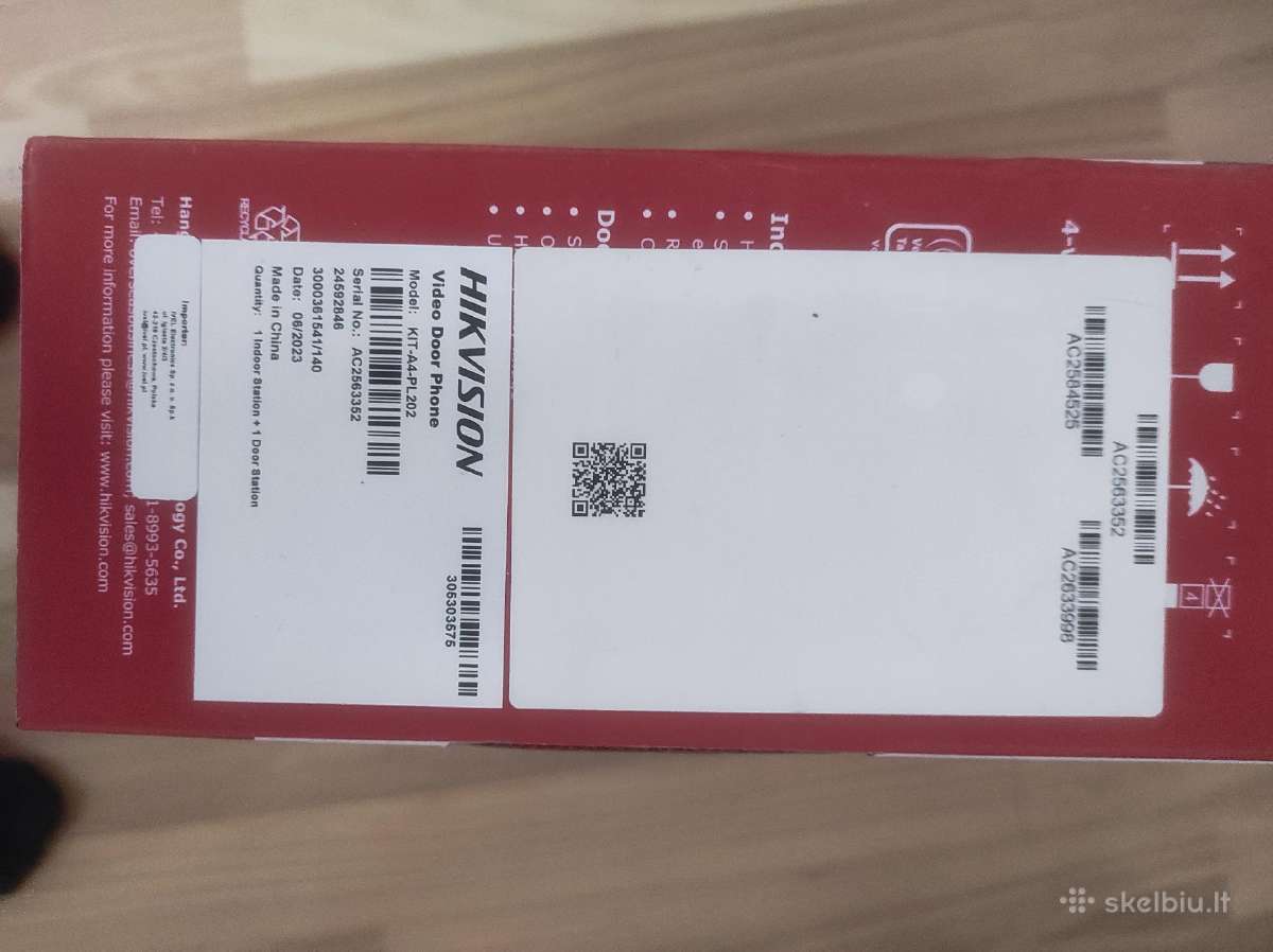 Hikvision DS-kh2220 domofono monitorius - nuotraukos Nr. 2