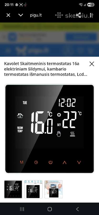 Skaitmeninis išmanusis termostatas