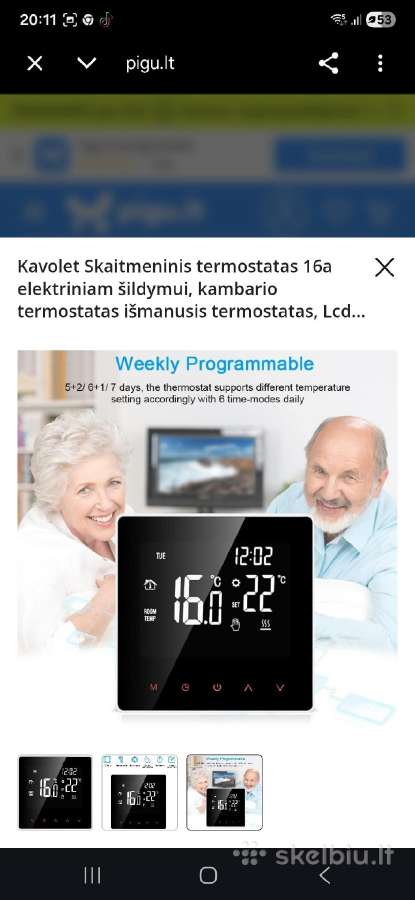 Skaitmeninis išmanusis termostatas - nuotraukos Nr. 3