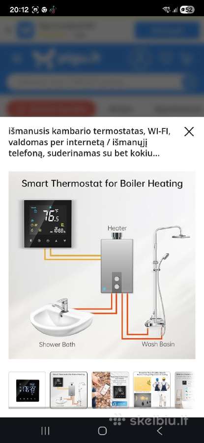 Skaitmeninis išmanusis termostatas - nuotraukos Nr. 5