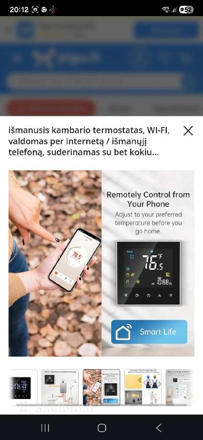 Skaitmeninis išmanusis termostatas - nuotraukos Nr. 6