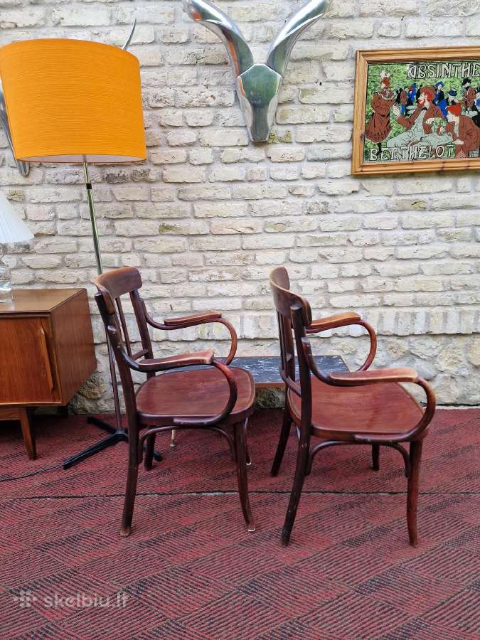 Vintažiniai Thonet bukmedžio krėslai - nuotraukos Nr. 2