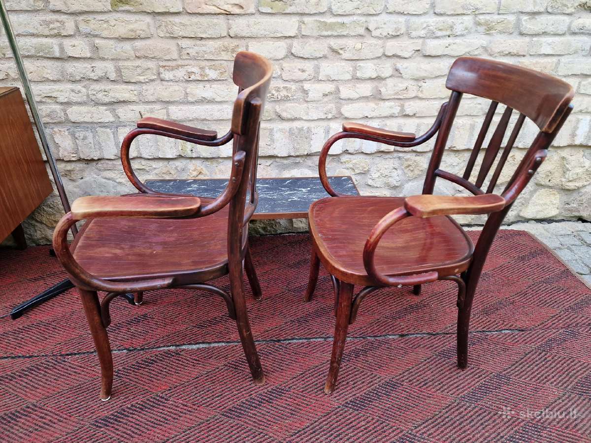 Vintažiniai Thonet bukmedžio krėslai - nuotraukos Nr. 4
