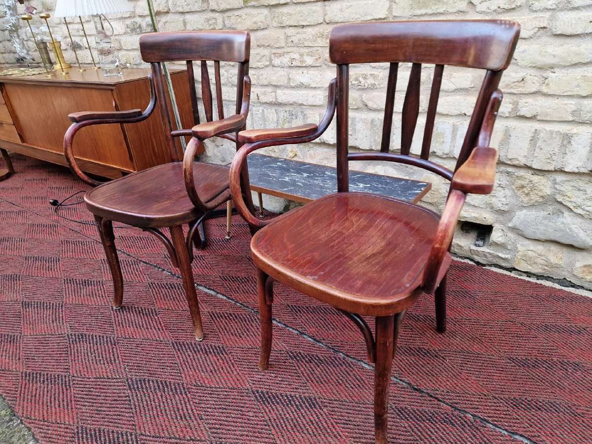 Vintažiniai Thonet bukmedžio krėslai - nuotraukos Nr. 5