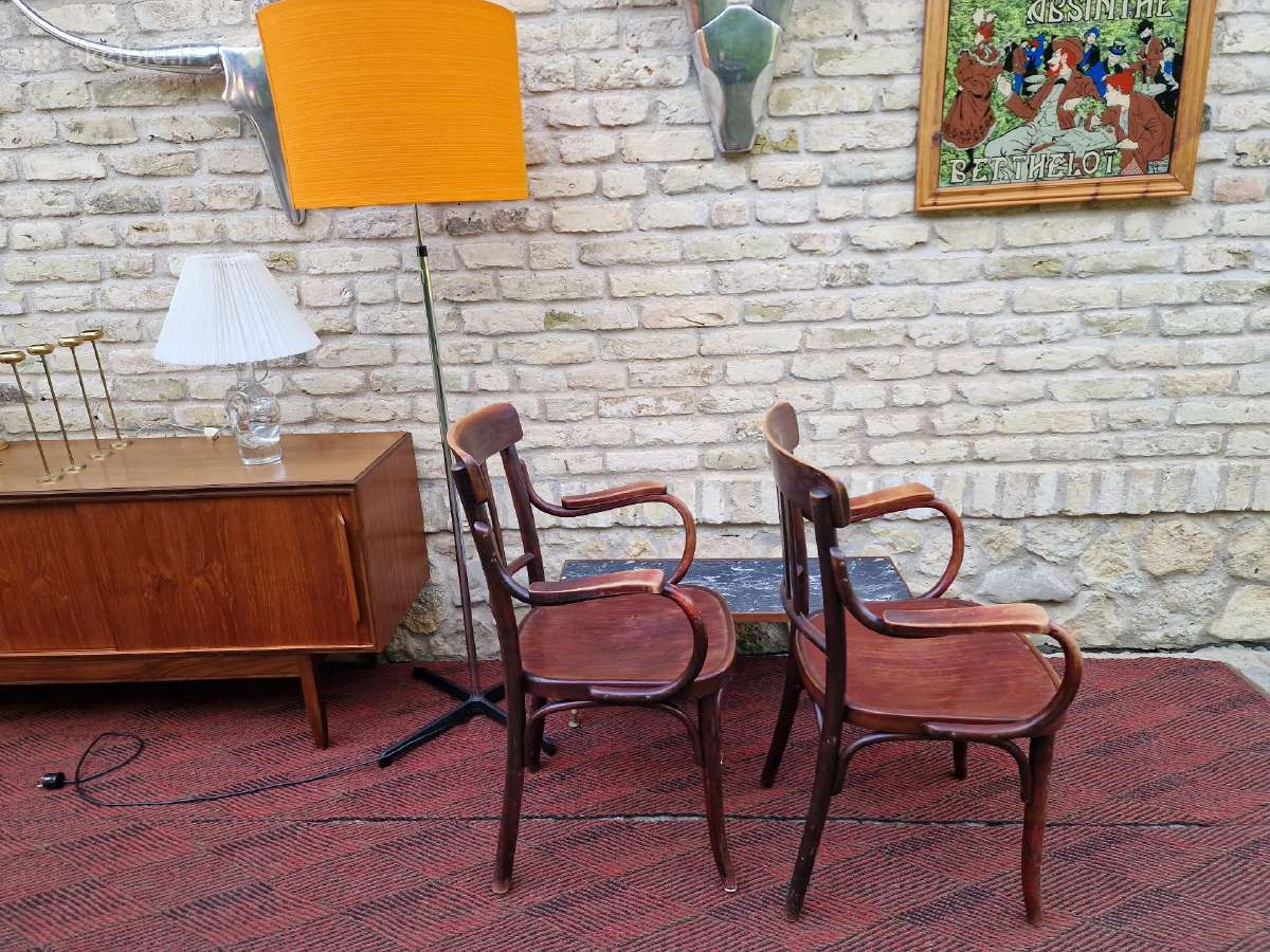 Vintažiniai Thonet bukmedžio krėslai - nuotraukos Nr. 7