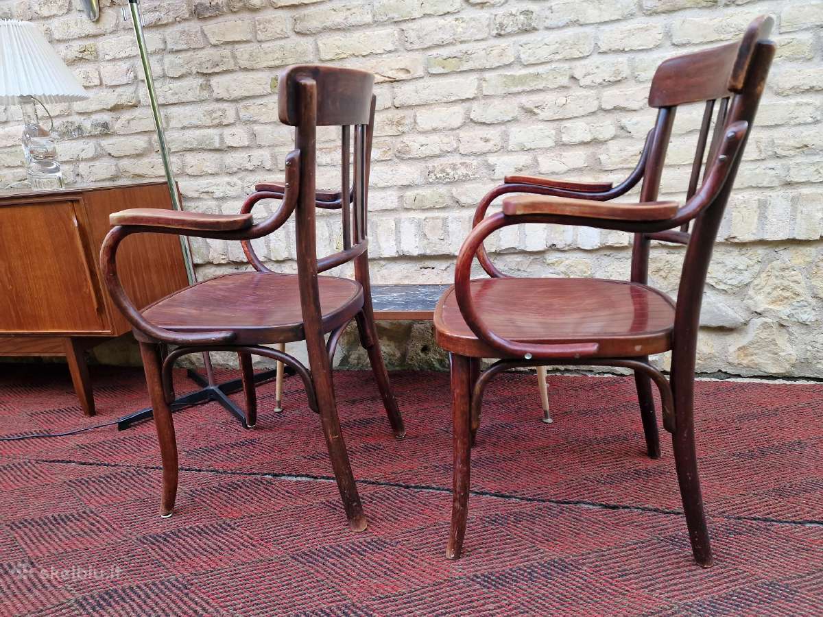 Vintažiniai Thonet bukmedžio krėslai - nuotraukos Nr. 8