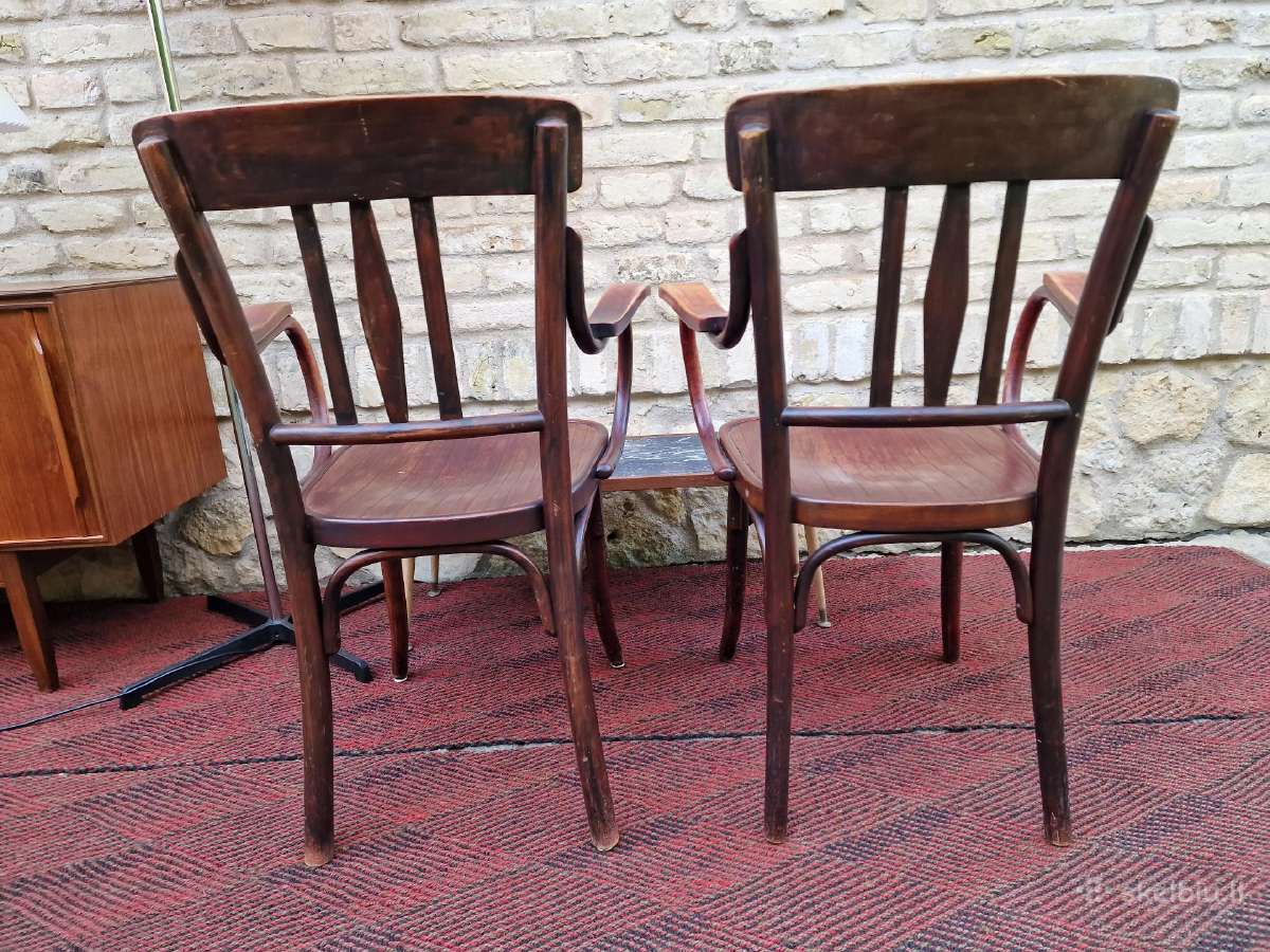 Vintažiniai Thonet bukmedžio krėslai - nuotraukos Nr. 9